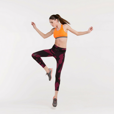 Direct-To-Consumer Yoga Pants: Abstract Art Wine