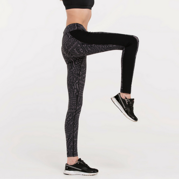 Direct-To-Consumer Yoga Pants: Abstract Art Grey