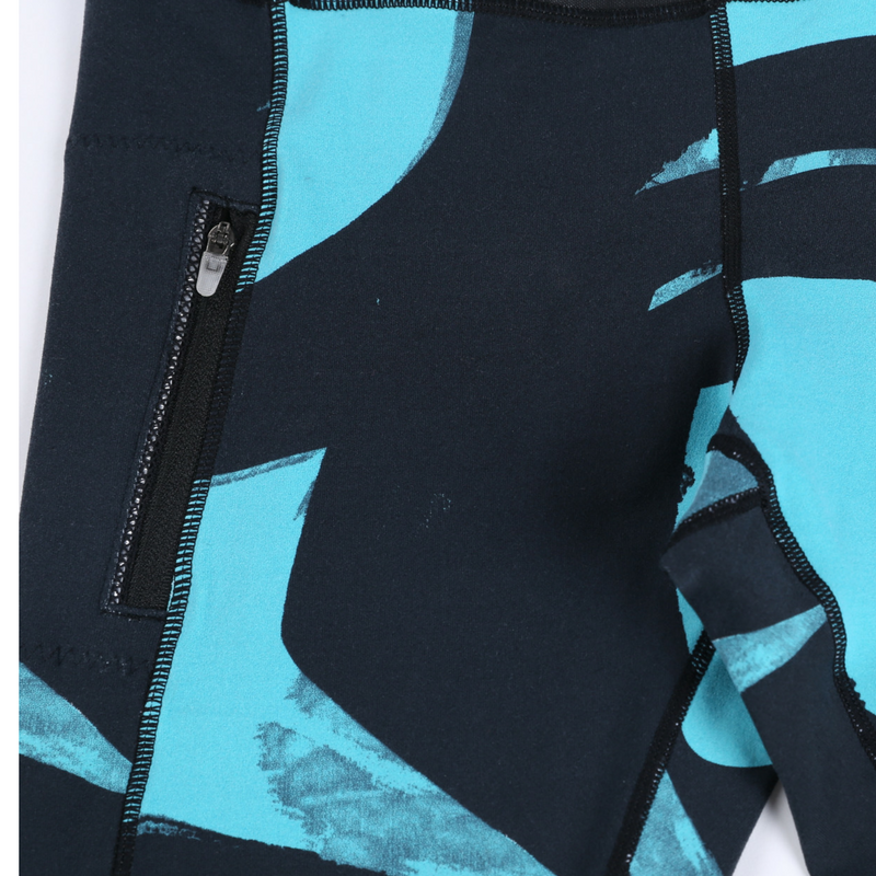 Direct-To-Consumer Yoga Pants: Abstract Art Blue